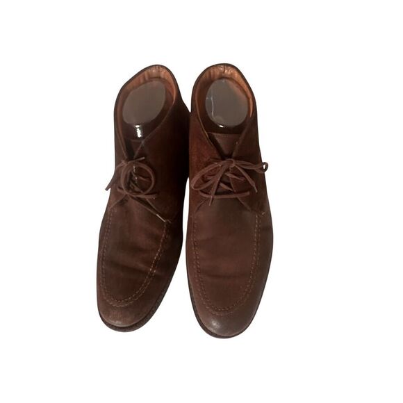 Johnston &‎ Murphy Brown Leather Chukka Boots Mens 9.5 Lace Up Moc Toe main image 5